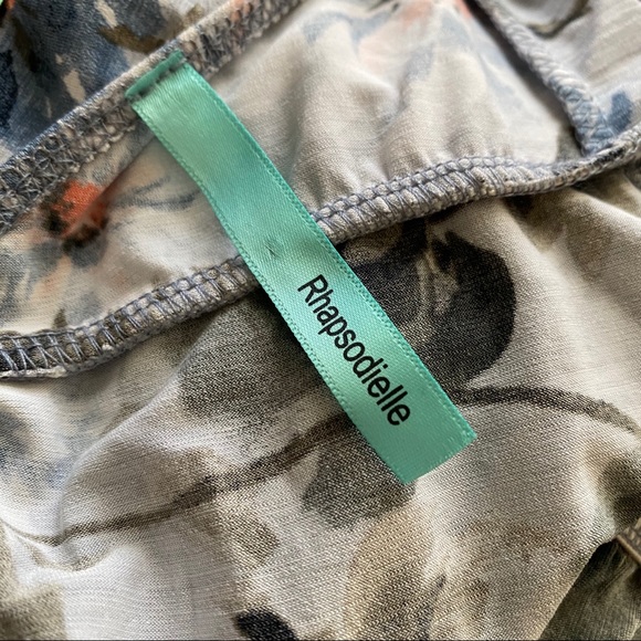 Rhapsodielle Asymmetrical Floral Surplice Dress M - Picture 13 of 14